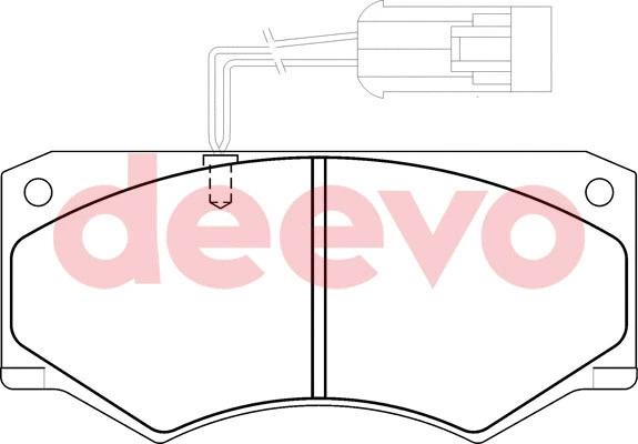 Kit de plaquettes de frein, frein à disque DEEVO BP63740