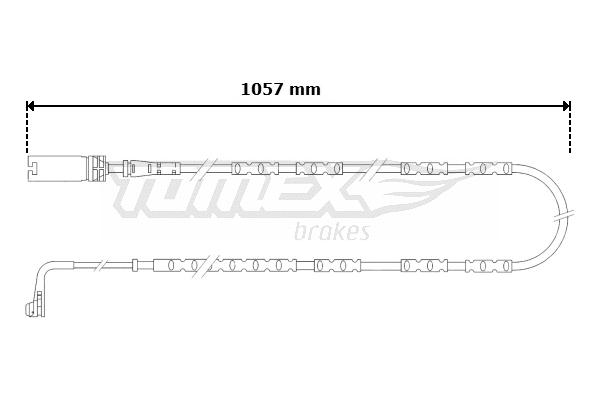 Contact d'avertissement, usure des plaquettes de frein TOMEX Brakes TX 30-57