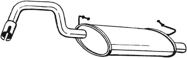 Silencieux arrière BOSAL 235-203