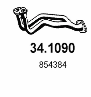 Tuyau d'échappement ASSO 34.1090