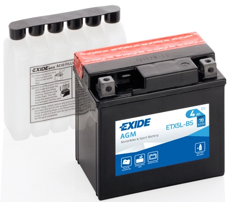 Batterie de démarrage TUDOR ETX5L-BS