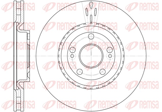 Disque de frein REMSA 6696.10