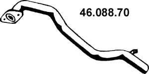 Tuyau d'échappement EBERSPÄCHER 46.088.70
