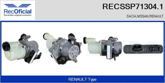 Pompe hydraulique, direction RECOFICIAL RECSSP71304.1
