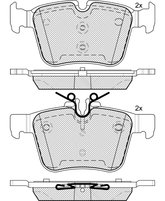 Kit de plaquettes de frein, frein à disque DEEVO BP88420