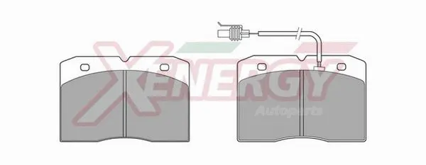 Kit de plaquettes de frein, frein à disque AP XENERGY X40455