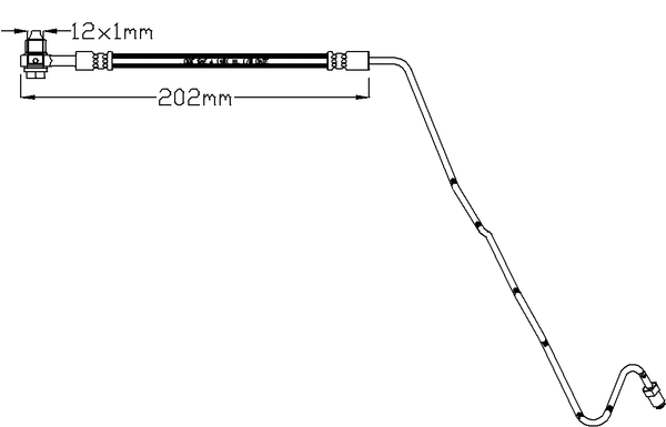 Flexible de frein JURATEK JBH1186R