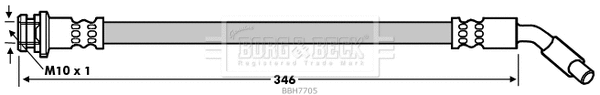 Flexible de frein BORG & BECK BBH7705