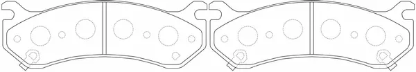 Kit de plaquettes de frein, frein à disque SB BP52055