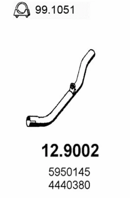 Tuyau d'échappement ASSO 12.9002