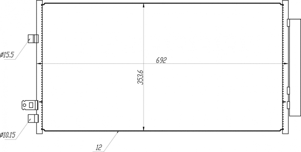 Condenseur, climatisation HART 641 068