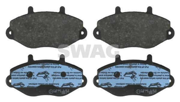 Kit de plaquettes de frein, frein à disque SWAG 50 91 6036