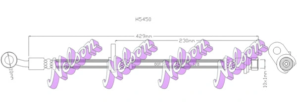 Flexible de frein KAWE H5450