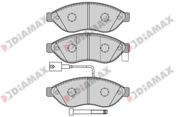 Kit de plaquettes de frein, frein à disque DIAMAX N09175
