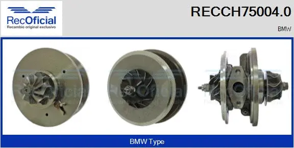 Groupe carter, turbocompresseur RECOFICIAL RECCH75004.0