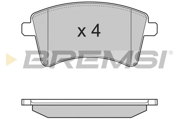 Kit de plaquettes de frein, frein à disque BREMSI BP3367