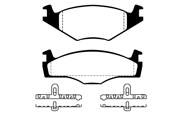 Kit de plaquettes de frein, frein à disque Technika 01036