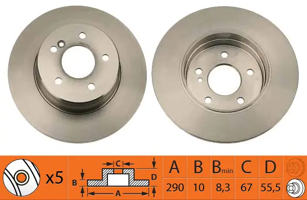Disque de frein SB BR31124