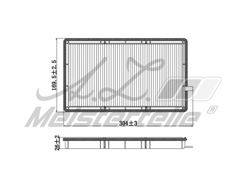 Filtre, air de l'habitacle A.Z. Meisterteile AZMT-41-010-1584