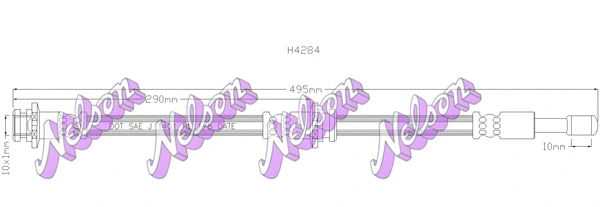 Flexible de frein KAWE H4284