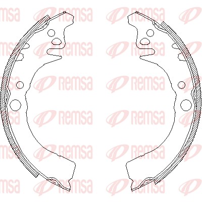 Mâchoire de frein REMSA 4102.00