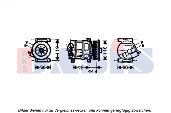 Compresseur, climatisation AKS DASIS 851938N