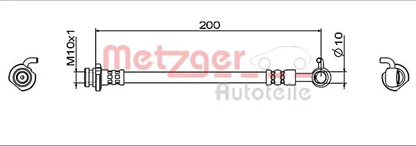 Flexible de frein METZGER 4112006