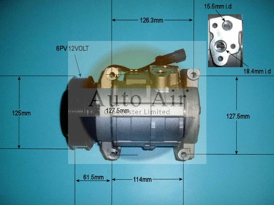Compresseur, climatisation AUTO AIR GLOUCESTER 14-3041P