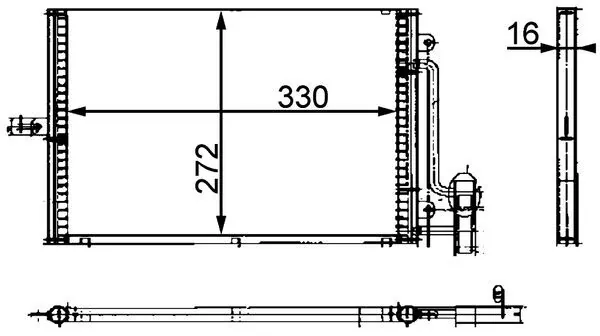 Condenseur, climatisation MAHLE AC 317 000P