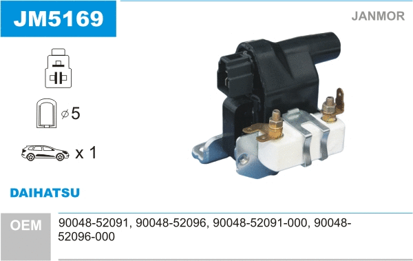 Bobine d'allumage JANMOR JM5169