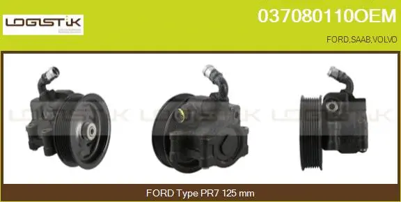 Pompe hydraulique, direction LGK 037080110OEM