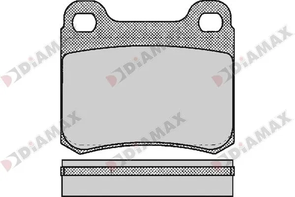 Kit de plaquettes de frein, frein à disque DIAMAX N09722