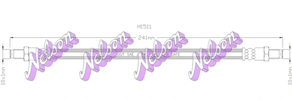Flexible de frein KAWE H1511