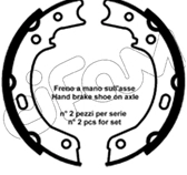 Jeu de mâchoires de frein, frein de stationnement CIFAM 153-692