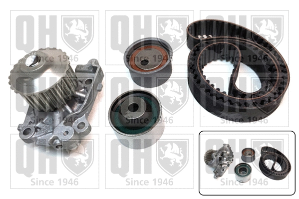Pompe à eau + kit de courroie crantée QUINTON HAZELL QBPK5380