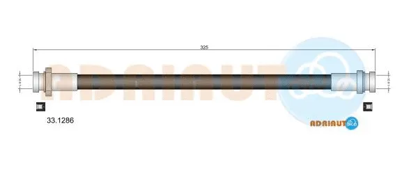 Flexible de frein ADRIAUTO 33.1286