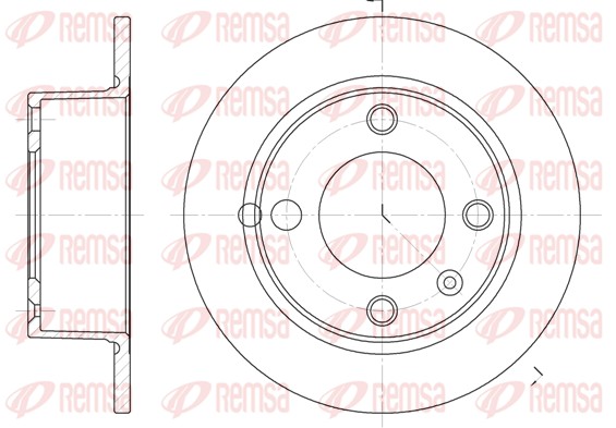 Disque de frein REMSA 6023.00