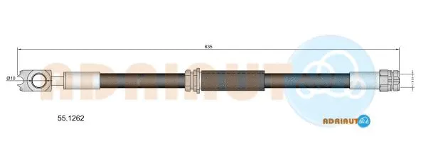 Flexible de frein ADRIAUTO 55.1262