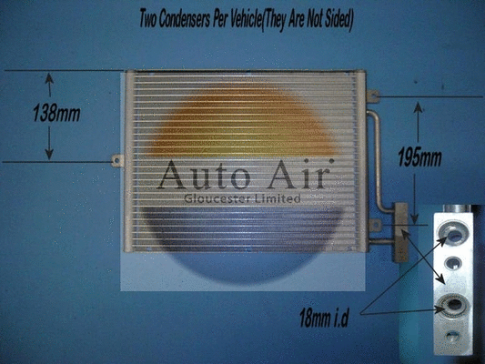 Condenseur, climatisation AUTO AIR GLOUCESTER 16-1260