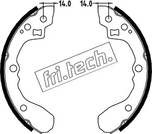 Jeu de mâchoires de frein fri.tech. 1049.151