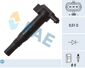 Bobine d'allumage FAE 80273