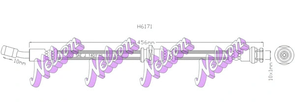 Flexible de frein KAWE H6171