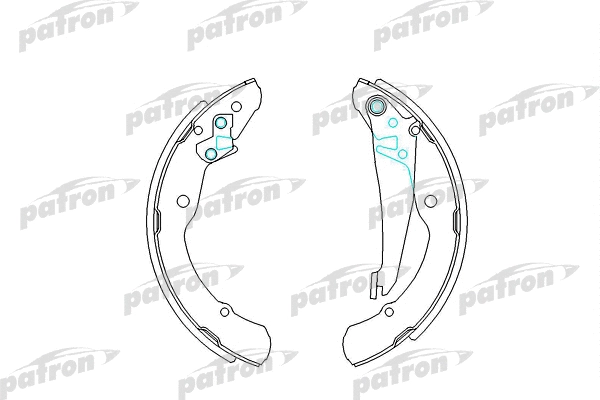 Jeu de mâchoires de frein PATRON PSP549