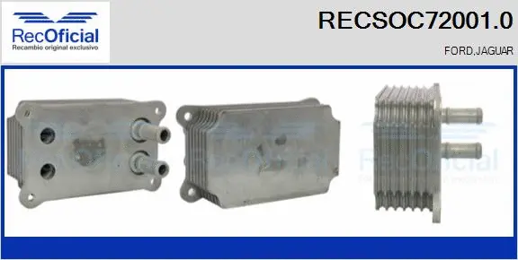 Radiateur d'huile RECOFICIAL RECSOC72001.0