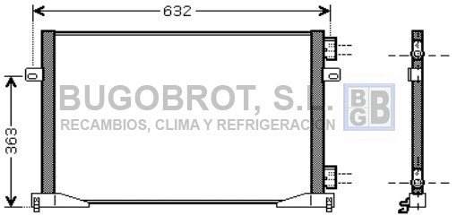 Condenseur, climatisation BUGOBROT 62-RT5339