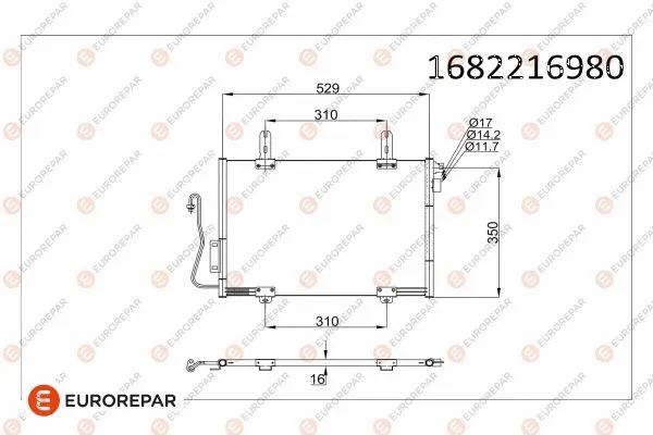 Condenseur, climatisation EUROREPAR 1682216980
