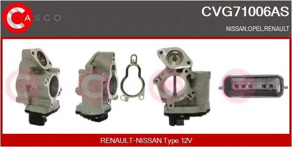Vanne EGR CASCO CVG71006AS