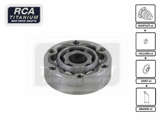 Jeu de joints, arbre de transmission RCA FRANCE AV22