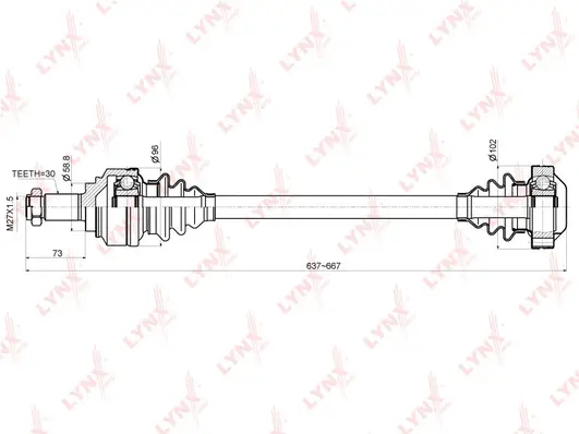 Arbre de transmission LYNXAUTO CD-1417
