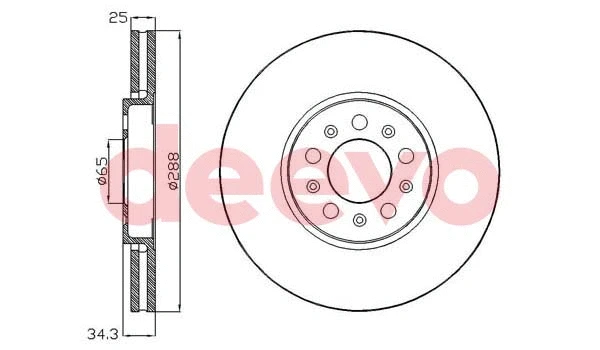 Disque de frein DEEVO BD33100